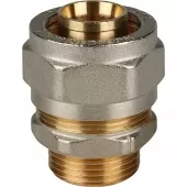 Переходник с наружной резьбой винтовой Stout 3/4x26