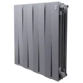 Биметаллический радиатор Royal Thermo PianoForte 500 Silver Satin 8 секций
