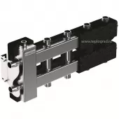 Балансировочный коллектор Gidruss BMSS-60-5DU.EPP (до 60 кВт, вх. G 1, 2+2+1 контура G 1, кронштейны, термоизоляция, нерж. сталь)