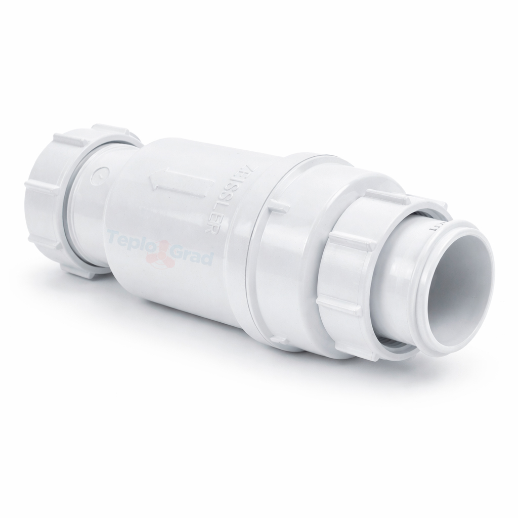 Сифон самозакрывающийся сливной Zeissler 1 1/2" х 40 (сухой клапан)