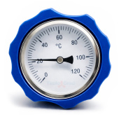 Термометр осевой Zeissler синий NG-01B для насосных групп
