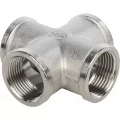 Крестовина 3/4 ВР никелированная Stout