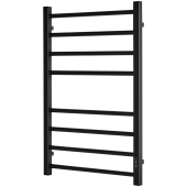 Электрический полотенцесушитель Stout PIANO quadro 500x800 черный матовый