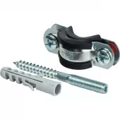 Хомут сантехнический со шпилькой и дюбелем 1/2" (20-24мм)