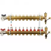 Коллектор в сборе Tiemme на 10 выходов с расходомерами - 3870011 Коллектор в сборе Tiemme на 10 выходов с расходомерами - 3870011