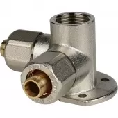 Тройник настенный с креплением винтовой Stout 1/2x20x20