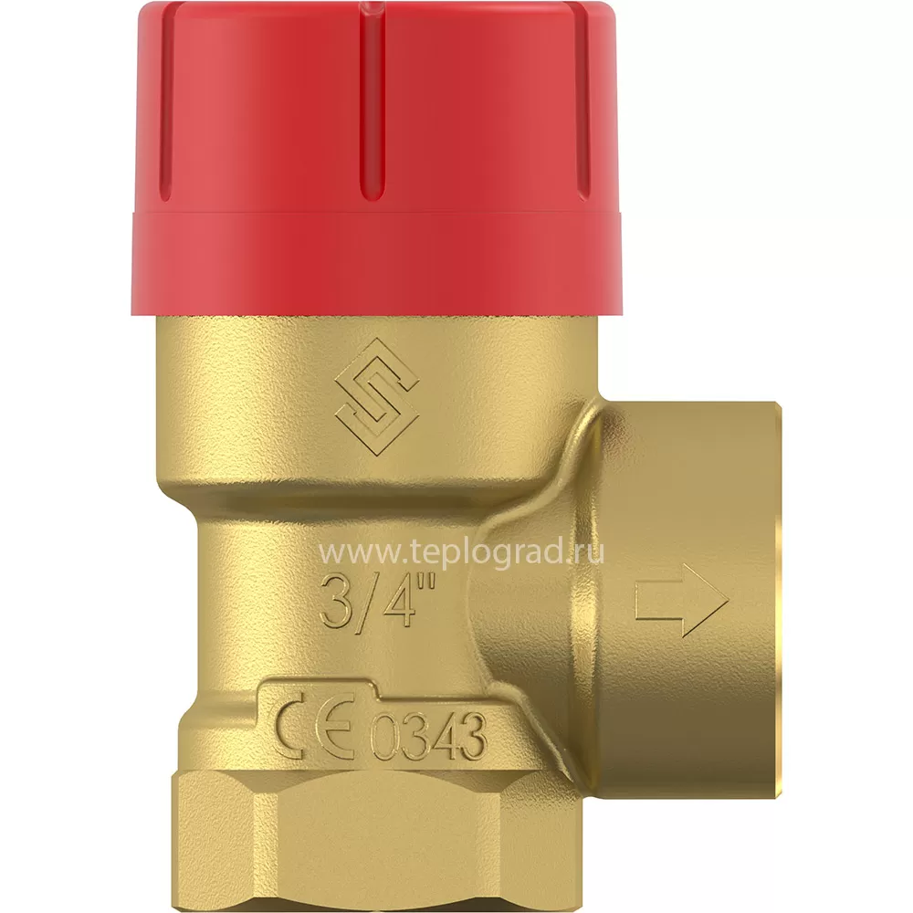Клапан предохранительный Flamco Prescor 3/4x3/4 - 4 бар для системы отопления