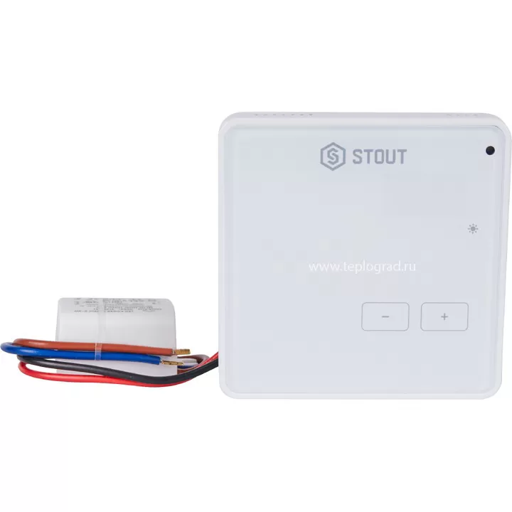 Беспроводной комнатный регулятор Stout R-8z, белый
