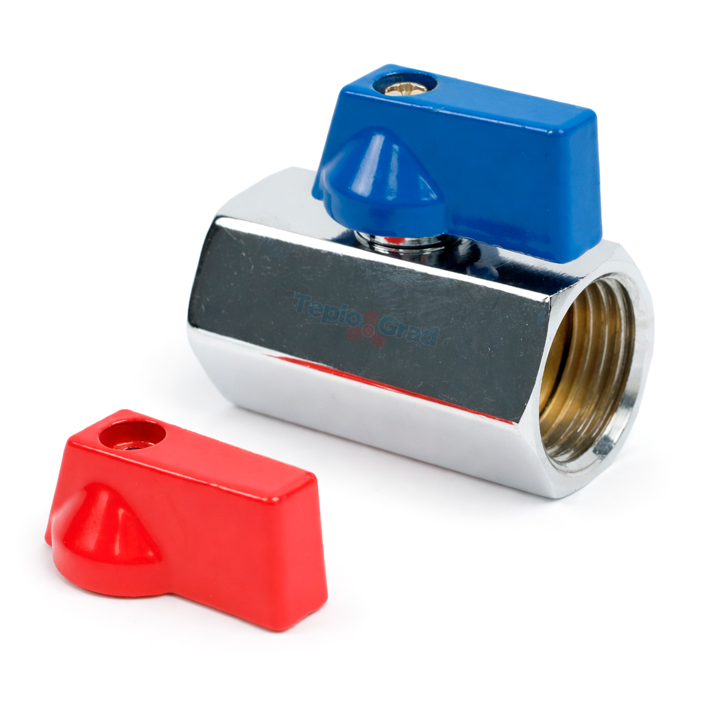 Шаровой кран TIM мини ВВ 1/2 хромированный
