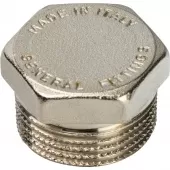 Заглушка 3/4 НР никелированная Stout