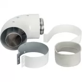 Адаптер для котла угловой Stout 60/100 90° совместимый Vaillant и Protherm Адаптер для котла угловой Stout 60/100 90° совместимый Vaillant и Protherm