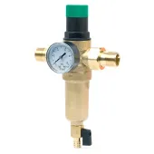 Самопромывной фильтр TIM 3/4 с редуктором, манометром и корпусом из латуни