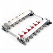 Коллектор из нержавеющей стали Wester MUFS с расходомерами на 6 выходов