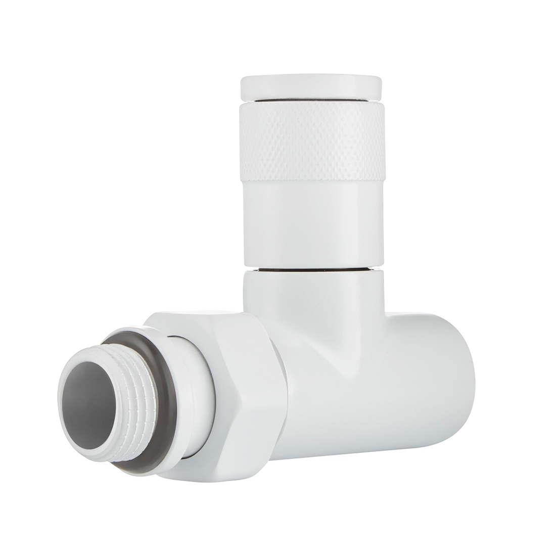 Набор дизайн-вентилей Royal Thermo PIANO 1/2 прямой (белый)