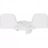 Ручка бабочка Stout 1/2 и 3/4, белая