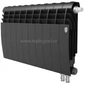 Биметаллический радиатор Royal Thermo BiLiner 350 Noir Sable VDR 10 секций с нижним подключением