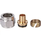 Фитинг компрессионный Stout 16x2,2x1/2 для труб из сшитого полиэтилена