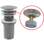 Донный клапан AlcaPlast A392C 11/4 click/clack с переливом