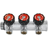 Коллектор регулирующий Rommer 3/4x1/2 на 3 выхода