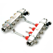 Коллектор из нержавеющей стали Wester MUFS с расходомерами на 4 выхода Коллектор из нержавеющей стали Wester MUFS с расходомерами на 4 выхода