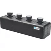 Стальной распределительный коллектор Stout на 2 отопительных контура в теплоизоляции DN 25