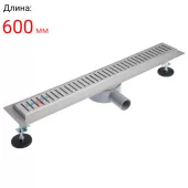 Душевой лоток TIM с фланцем свободного вращения (сухой + гидрозатвор) 600мм