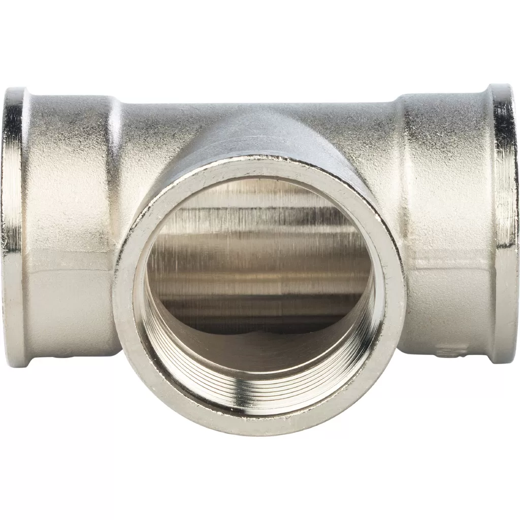 Тройник 1 1/4 ВВ никелированный Stout