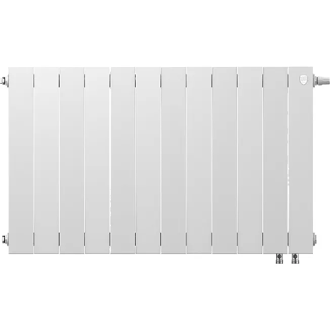 Биметаллический радиатор Royal Thermo PianoForte 500 Bianco Traffico VDR80 12 секций с нижним подключением