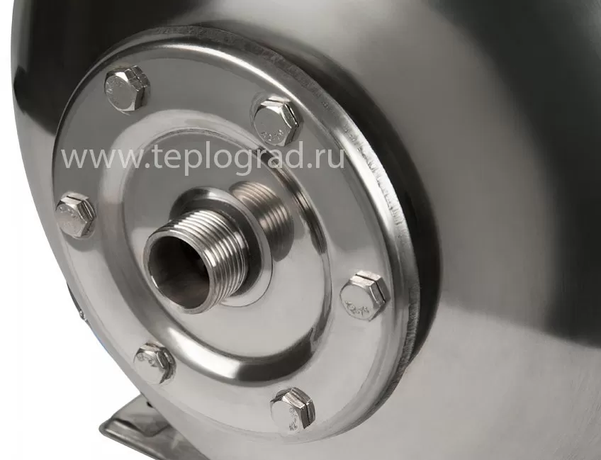 Гидроаккумулятор Unipump 50 л. горизонтальный из нержавеющей стали Гидроаккумулятор Unipump 50 л. горизонтальный из нержавеющей стали