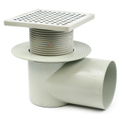 Трап Valfex 150x150 DN110 регулируемый, горизонтальный выпуск