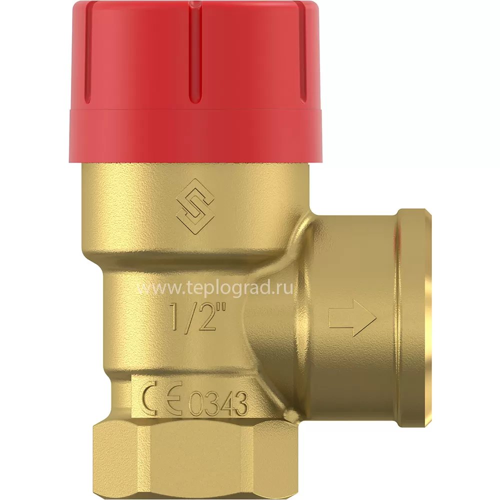 Клапан предохранительный Flamco Prescor 1/2x3/4 - 2,5 бар TRD для системы отопления