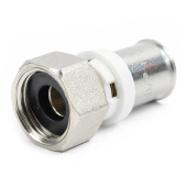 Пресс соединение TIM с накидной гайкой 16x1/2 под плоскую прокладку