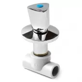 Вентиль трилистник с хромированной рукояткой Pro Aqua 25 PP-R