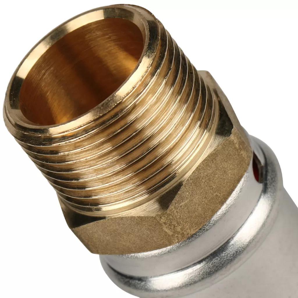 Переходник с наружной резьбой прессовой Stout 3/4 x 26 Переходник с наружной резьбой прессовой Stout 3/4 x 26