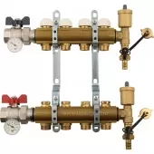 Коллектор в сборе Tiemme на 4 выхода без расходомеров - 3870012