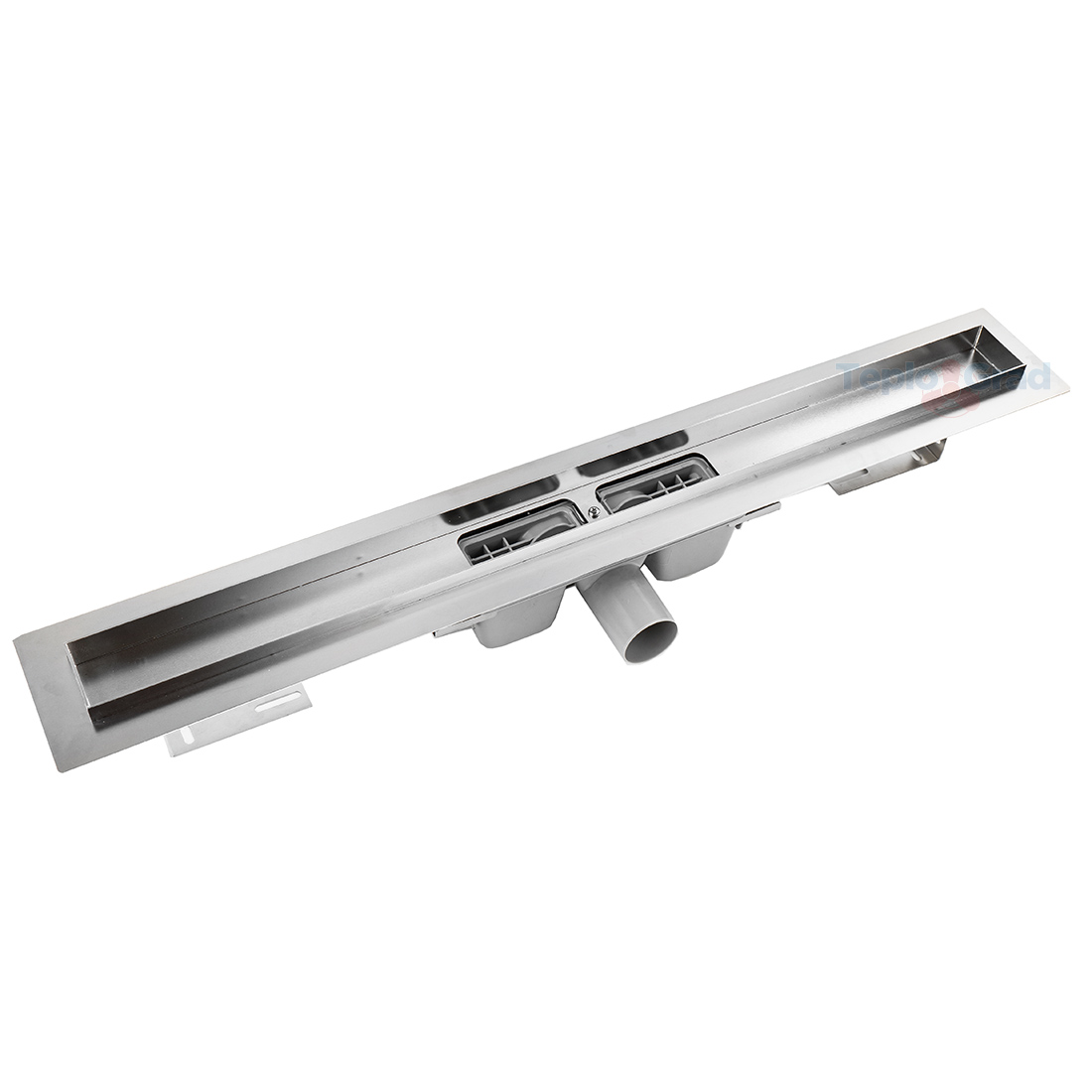 Душевой лоток TIM с двухсторонней решеткой (полная или под плитку) 70*600мм