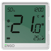 Беспроводной терморегулятор Engo ONE с Zigbee и аккумулятором, белый