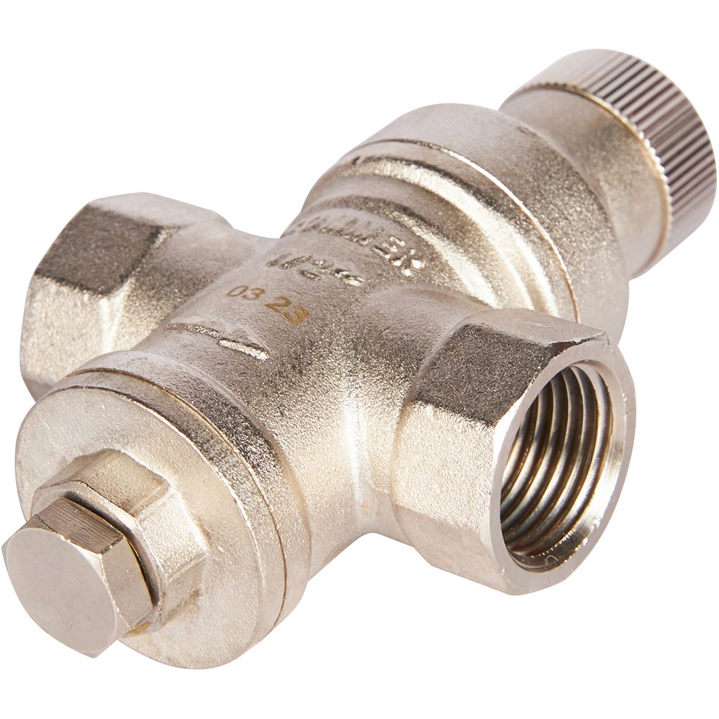 Редуктор давления Rommer 1/2 без выхода под манометр Редуктор давления Rommer 1/2 без выхода под манометр