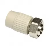 Переход с накидной гайкой под евроконус Wavin Ekoplastik 20x3/4 PP-R