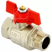 Кран шаровой Uni-fitt Etalon НВ 1/2, ручка бабочка