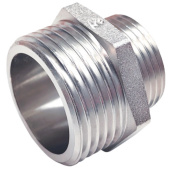 Ниппель переходной 2x1 1/2 НН никелированный Zeissler