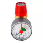 Предохранительный клапан Watts SVM 25 x 1/2  с манометром для системы отопления