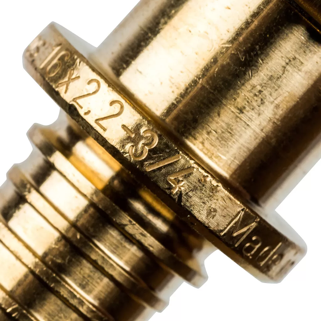 Переходник с накидной гайкой Stout 16x3/4 для труб из сшитого полиэтилена