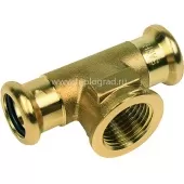 Тройник 28x1/2x28 ВПр-ВР-ВПр 8130G Sanha, для медных труб прессовой