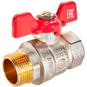 Кран шаровой Rommer НВ 3/4, ручка бабочка Кран шаровой Rommer НВ 3/4, ручка бабочка