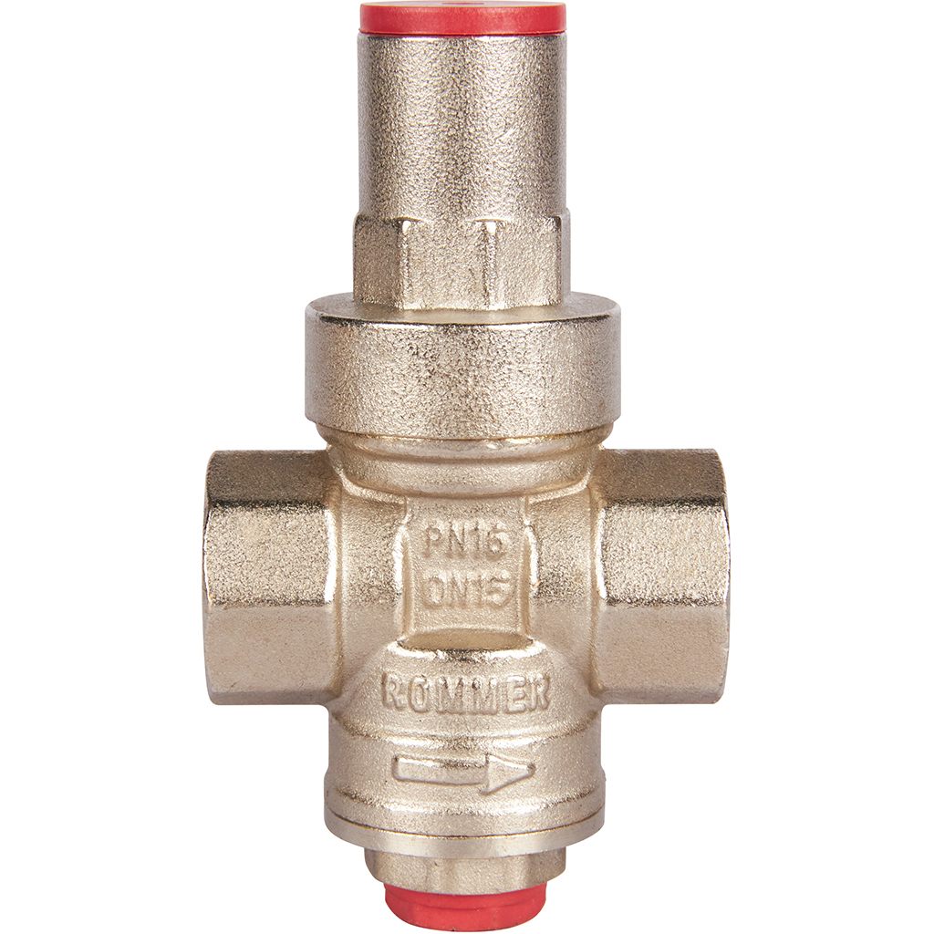 Редуктор давления Rommer 1/2 с выходом под манометр Редуктор давления Rommer 1/2 с выходом под манометр