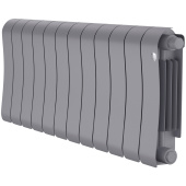 Биметаллический радиатор Royal Thermo Infinity 300 Silver Satin VR80 12 секций с нижним подключением
