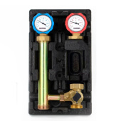 Насосная группа Rommer с 3-x ходовым смесительным клапаном без насоса, универсальная