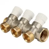 Коллектор Stout с регулировочными клапанами 3/4, 3 отвода 3/4 Коллектор Stout с регулировочными клапанами 3/4, 3 отвода 3/4