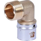 Угольник с наружной резьбой прессовой Stout 1 x 32